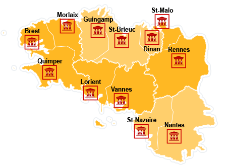 Carte Bretagne