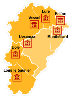 Carte Franche-Comt�